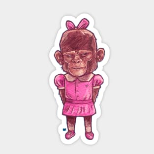 MONKEY GIRL Sticker